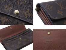 Load image into Gallery viewer, LOUIS VUITTON ルイヴィトン モノグラム ポルトフォイユ サラ 旧型 長財布 ブラウン M61734 ウォレット ロゴ 美品 中古 56332