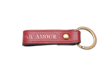 Load image into Gallery viewer, GUCCI グッチ キーホルダー キーチャーム タイガーヘッド レッド ゴールド金具 レザー 美品 中古 56339