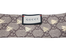 画像をギャラリービューアに読み込む, GUCCI グッチ スカーフ ネックボウ GG ビー シルク ブラック ブラウン 623140 3G001 4274 美品 中古 56340 