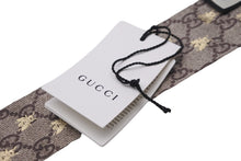 画像をギャラリービューアに読み込む, GUCCI グッチ スカーフ ネックボウ GG ビー シルク ブラック ブラウン 623140 3G001 4274 美品 中古 56340 