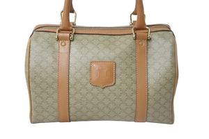 CELINE セリーヌ マカダム ボストンバッグ カバン ヴィンテージ スピーディ 25cm M162 美品 中古 56341