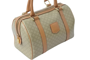 CELINE セリーヌ マカダム ボストンバッグ カバン ヴィンテージ スピーディ 25cm M162 美品 中古 56341