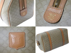 CELINE セリーヌ マカダム ボストンバッグ カバン ヴィンテージ スピーディ 25cm M162 美品 中古 56341