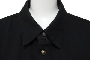 CHROME HEARTS クロムハーツ ラストバイト カバーオール ジャケット ブラック Yノット クロスボールボタン XL 美品 中古 56349