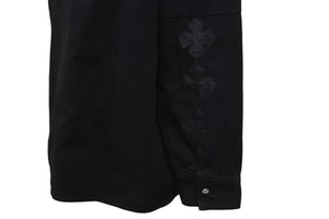 CHROME HEARTS クロムハーツ ラストバイト カバーオール ジャケット ブラック Yノット クロスボールボタン XL 美品 中古 56349