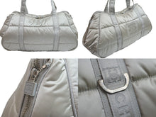 Load image into Gallery viewer, CHANEL シャネル ボストンバッグ スポーツライン ココマークスクエアロゴ 10番台 2006年 グレー シルバー金具 美品 中古 56356