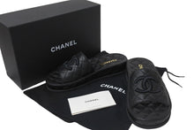 Load image into Gallery viewer, CHANEL シャネル サンダル ココマーク マトラッセ ブラック ラムスキン G36901 サイズ38 中古 56401