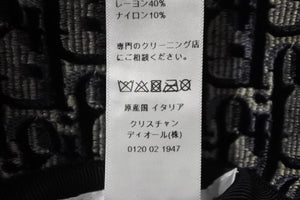 新品同様 ChristianDior クリスチャンディオール ハット オブリーク サイズ58 ネイビー コットン レーヨン 05CDO924I134 中古 56402