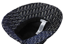 Load image into Gallery viewer, 新品同様 ChristianDior クリスチャンディオール ハット オブリーク サイズ58 ネイビー コットン レーヨン 05CDO924I134 中古 56402