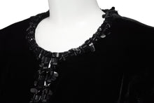 Load image into Gallery viewer, CHANEL シャネル ベロア ジャケット P46390V34297 ジャガード ブラック サイズ38 美品 中古 56406