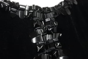 CHANEL シャネル ベロア ジャケット P46390V34297 ジャガード ブラック サイズ38 美品 中古 56406