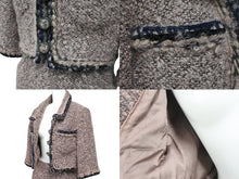 Load image into Gallery viewer, 極美品 CHANEL シャネル セットアップ モヘア ジャケット P49824V36914 スカート P4991V36914 ピンク ブラック サイズ36 中古 56414