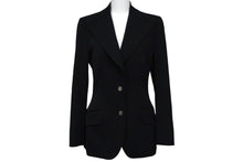 Load image into Gallery viewer, DOLCE&amp;GABBANA ドルチェアンドガッバーナ ジャケット ブラック ウール スパンデックス サイズ38 IJK1M/UBA2 美品 中古 56418