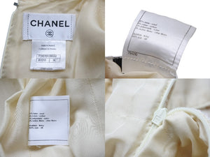 CHANEL シャネル ワンピース P39519V28652 アイボリー ツイード サイズ36 美品 中古 56424