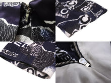 Load image into Gallery viewer, 極美品 CHANEL シャネル ジャンプスーツ ブルー ブラック ホワイト シルク ココマーク オールインワン P63236V48762 36 中古 56433