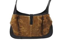 Load image into Gallery viewer, GUCCI グッチ ハンドバッグ ジャッキー ワンショルダーバッグ 001.3635 1781 ハラコ レザー ブラウン シルバー金具 美品 中古 56454