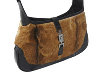 Load image into Gallery viewer, GUCCI グッチ ハンドバッグ ジャッキー ワンショルダーバッグ 001.3635 1781 ハラコ レザー ブラウン シルバー金具 美品 中古 56454