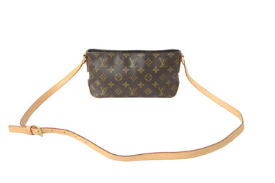 LOUIS VUITTON ルイヴィトン ショルダーバッグ M51240 トロター モノグラム ブラウン 美品 中古 56455