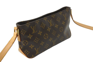 LOUIS VUITTON ルイヴィトン ショルダーバッグ M51240 トロター モノグラム ブラウン 美品 中古 56455