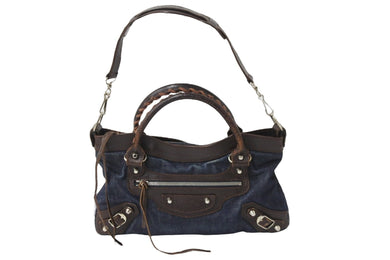 BALENCIAGA バレンシアガ ショルダーバッグ 103208213048 ザ ファースト ２WAY デニム 美品 中古 56464