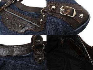 BALENCIAGA バレンシアガ ショルダーバッグ 103208213048 ザ ファースト ２WAY デニム 美品 中古 56464