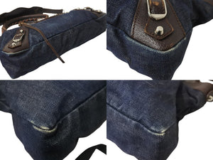 BALENCIAGA バレンシアガ ショルダーバッグ 103208213048 ザ ファースト ２WAY デニム 美品 中古 56464