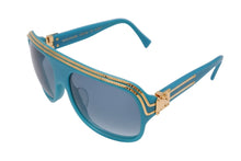 Load image into Gallery viewer, 初期 極美品 LOUIS VUITTON ルイヴィトン ミリオネア サングラス 61□15 Z0096E ティファニーブルー ゴールド アイウェア 56486