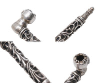 Load image into Gallery viewer, CHROME HEARTS クロムハーツ フィリグリーシルバーパイプ喫煙具 キセル シルバー925 94.7g 良品 中古 56488