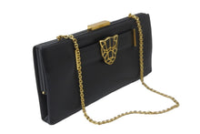 Load image into Gallery viewer, CARTIER カルティエ クラッチバッグ チェーン L1001923 パンテール ドゥ カルティエ ブラック ゴールド カーフ 美品 中古 56490