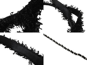 CHANEL シャネル ツイード ロボット トートバッグ トートバッグ ブラック グリーン 24番台 A94646 美品 中古 56499
