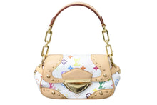 Load image into Gallery viewer, 極美品 LOUIS VUITTON ルイヴィトン ハンドバッグ マリリン モノグラム ホワイト マルチカラー M40127 ゴールド金具 中古 56504