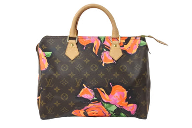 極美品 LOUIS VUITTON ルイ ヴィトン ハンドバッグ M48610 スピーディ30 モノグラムローズ 薔薇 コーティングキャンバス 中古 56508
