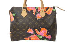 Load image into Gallery viewer, 極美品 LOUIS VUITTON ルイ ヴィトン ハンドバッグ M48610 スピーディ30 モノグラムローズ 薔薇 コーティングキャンバス 中古 56508