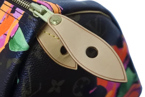 極美品 LOUIS VUITTON ルイ ヴィトン ハンドバッグ M48610 スピーディ30 モノグラムローズ 薔薇 コーティングキャンバス 中古 56508