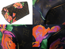Load image into Gallery viewer, 極美品 LOUIS VUITTON ルイ ヴィトン ハンドバッグ M48610 スピーディ30 モノグラムローズ 薔薇 コーティングキャンバス 中古 56508