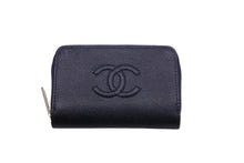 Load image into Gallery viewer, 極美品 CHANEL シャネル コインケース ココマーク A68890 ラウンドファスナー 26番台 2018年 キャビアスキン ネイビー 中古 56512