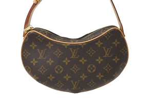 極美品 LOUIS VUITTON ルイヴィトン ショルダーバッグ クロワッサン MM M51512 モノグラム ゴールド金具 中古 56522