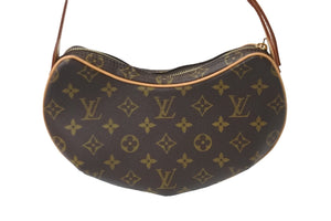 極美品 LOUIS VUITTON ルイヴィトン ショルダーバッグ クロワッサン MM M51512 モノグラム ゴールド金具 中古 56522