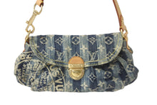 Load image into Gallery viewer, LOUIS VUITTON ルイヴィトン ショルダーバッグ M95333 ミニプリーティ レイエ モノグラムデニム ゴールド金具 良品 中古 56525