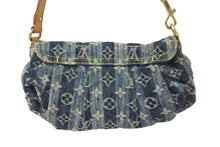 Load image into Gallery viewer, LOUIS VUITTON ルイヴィトン ショルダーバッグ M95333 ミニプリーティ レイエ モノグラムデニム ゴールド金具 良品 中古 56525