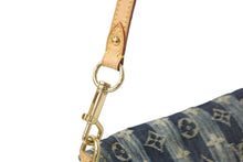 Load image into Gallery viewer, LOUIS VUITTON ルイヴィトン ショルダーバッグ M95333 ミニプリーティ レイエ モノグラムデニム ゴールド金具 良品 中古 56525
