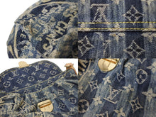 Load image into Gallery viewer, LOUIS VUITTON ルイヴィトン ショルダーバッグ M95333 ミニプリーティ レイエ モノグラムデニム ゴールド金具 良品 中古 56525