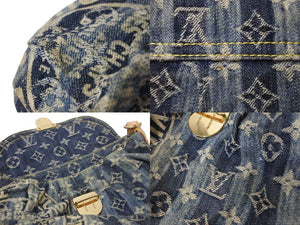 LOUIS VUITTON ルイヴィトン ショルダーバッグ M95333 ミニプリーティ レイエ モノグラムデニム ゴールド金具 良品 中古 56525