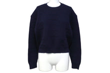 Load image into Gallery viewer, CHANEL シャネル ニット セーター 21P ココマーク ネイビー ピンク カシミヤ ポリウレタン サイズ36 P70525K10076 美品 中古 56528
