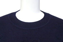 Load image into Gallery viewer, CHANEL シャネル ニット セーター 21P ココマーク ネイビー ピンク カシミヤ ポリウレタン サイズ36 P70525K10076 美品 中古 56528