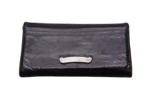Load image into Gallery viewer, CHROME HEARTS クロムハーツ 長財布 クロスボタン ジュディウォレット ブラック レザー 2246 304 0414 7100 美品 中古 56565