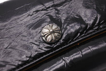 Load image into Gallery viewer, CHROME HEARTS クロムハーツ 長財布 クロスボタン ジュディウォレット ブラック レザー 2246 304 0414 7100 美品 中古 56565