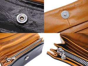CHROME HEARTS クロムハーツ 長財布 クロスボタン ジュディウォレット ブラック レザー 2246 304 0414 7100 美品 中古 56565