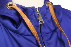 極美品 PRADA プラダ ジャケット ナイロンジャケット 三角ロゴ ブルー シルバー 金具 サイズ38 291755 中古 56572