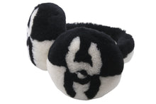 Load image into Gallery viewer, 極美品 CHANEL シャネル イヤーマフ シアリング ココマーク ブラック ホワイト AA7836B06521 中古 56578
